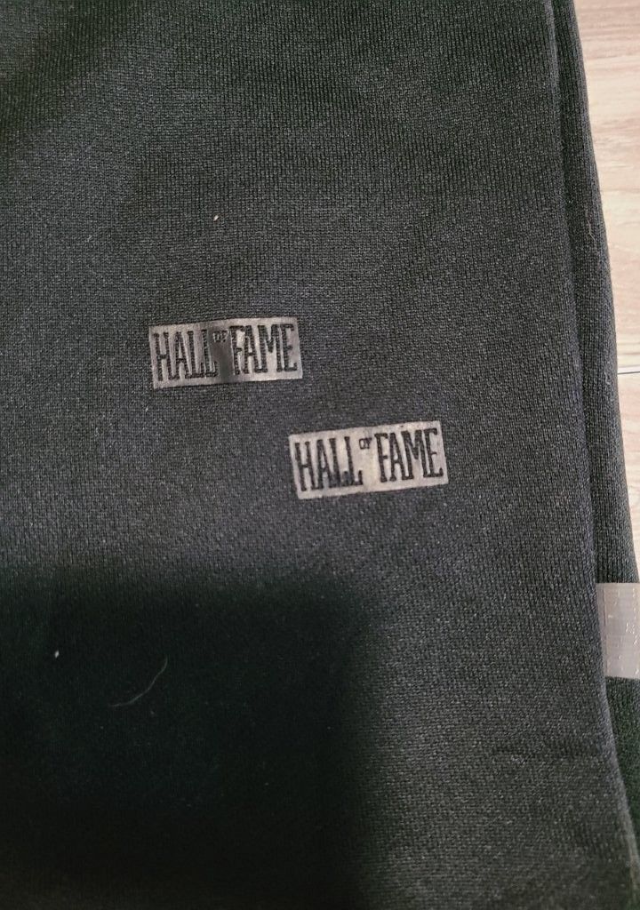 Hall Of Fame Sweatshirt Mens L Black Crewneck Streetwear Logo Patch Nwot — image 4 of 8